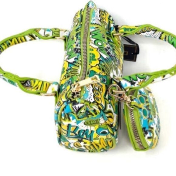 2-N-1 Graffiti Mini Handbag and Wallet - Picture 5 of 5